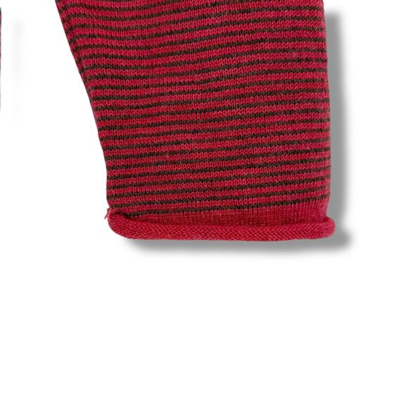 Smartwool Wool Blend Mixed Media Striped V Neck Sweater Womens Size Small Wool - Picture 4 of 6